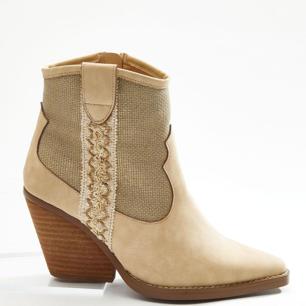 🆕🔥Comfort Boho Western Cowboy Booties - Picture 3 of 4